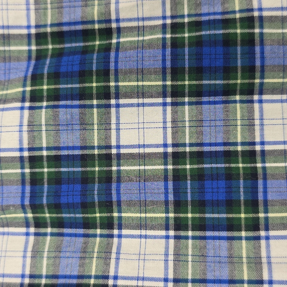 American Eagle Shirt Blue Plaid Casual Button-Front Long Sleeve Men's XS - Picture 7 of 8